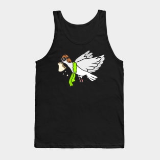 Dove peace faithful white gray bird love Tank Top